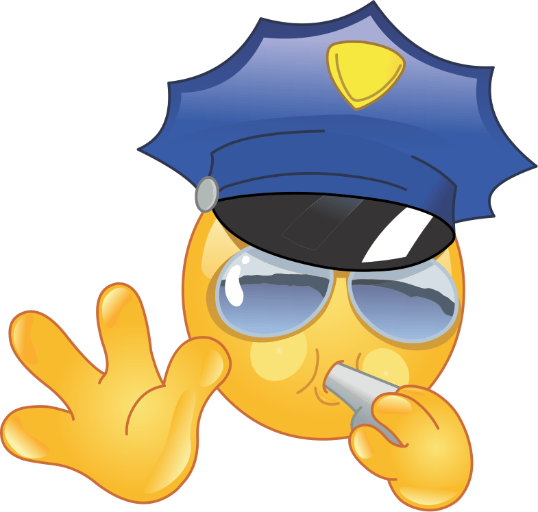 police officer emoji decal